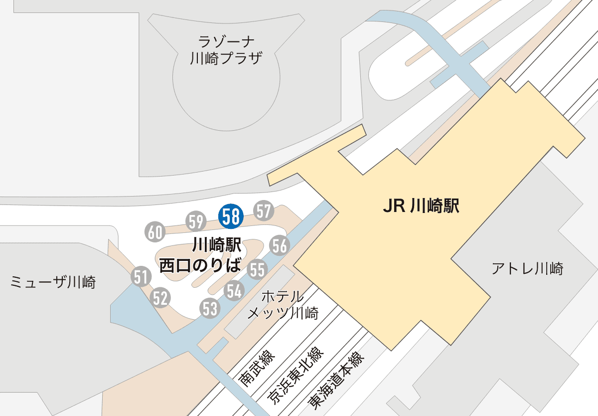 地図：バスでお越しの方